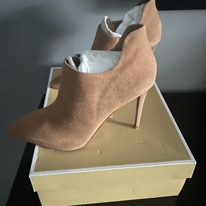 Michael Kors Corrine Tan Suede Heels